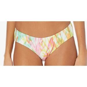 Becca by Rebecca Virtue Women's Reagan Textured Hipster Bikini Bottom Multi L